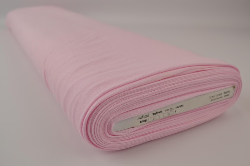 Viskose-Jersey babyrosa, Rolle