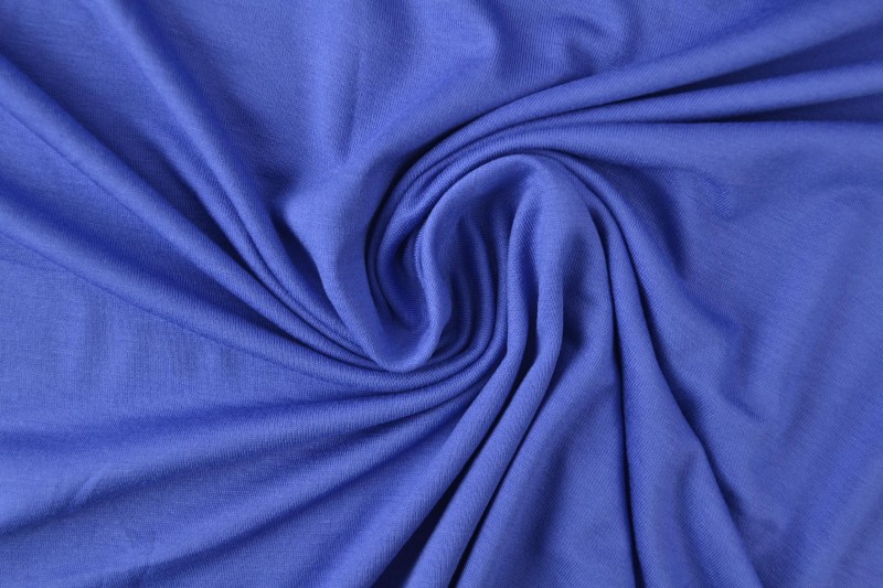 Viskose-Jersey blau