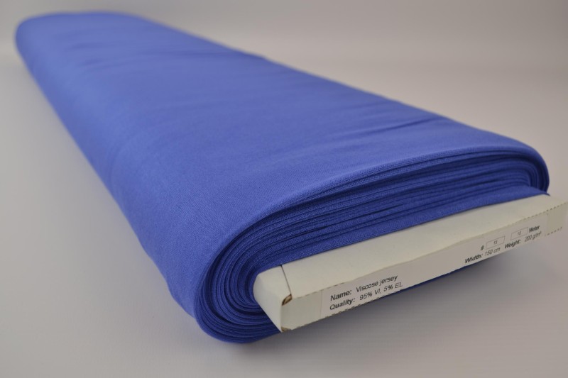 Viskose-Jersey blau, Rolle