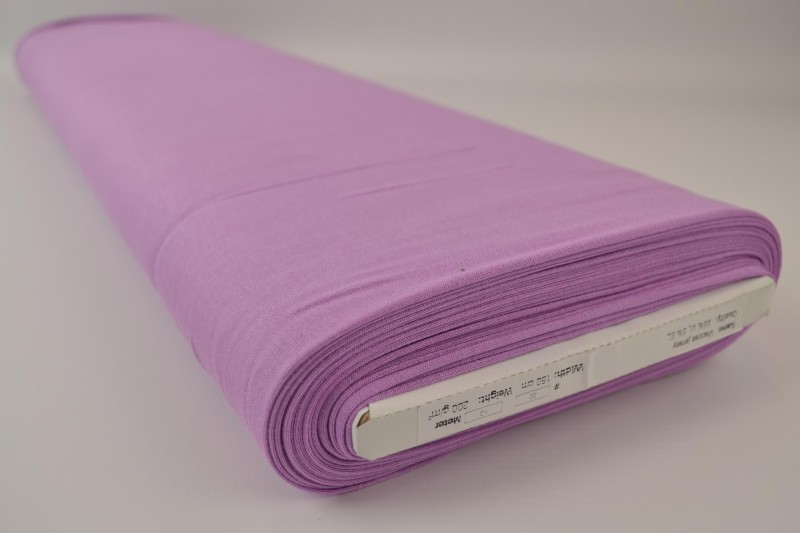 Viskose-Jersey lilas, Rolle