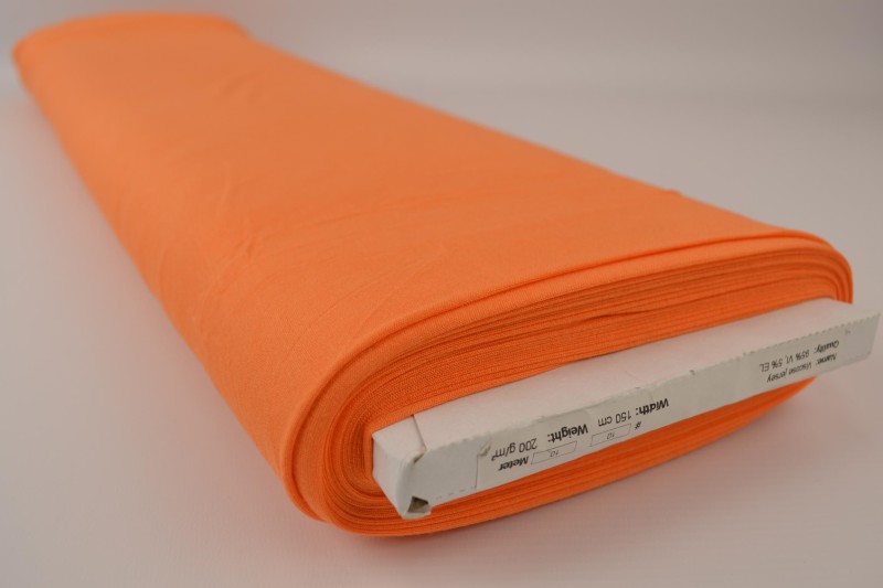 Viskose-Jersey orange, Rolle