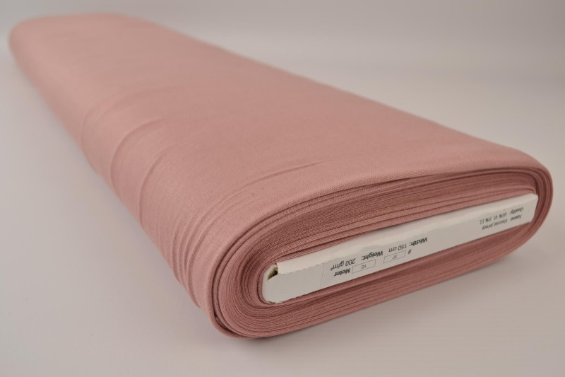 Viskose-Jersey vieux rosa, Rolle