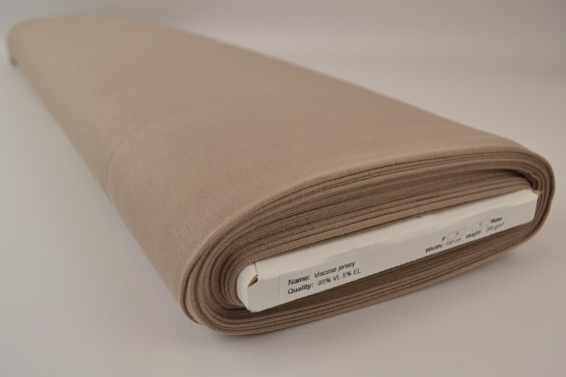 Viskose-Jersey taupe, Rolle