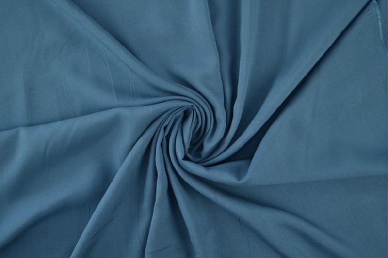 Uni-Viskose Viskose stahlblau