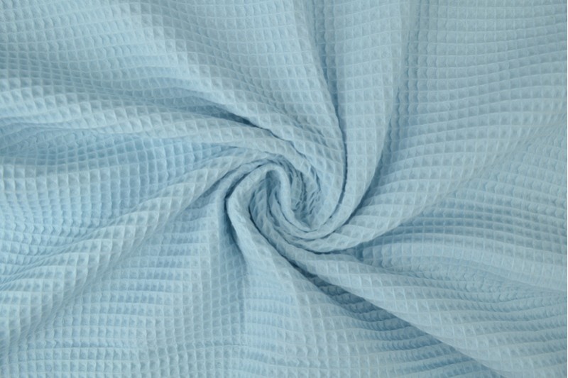 Waffelpiqué Stoff babyblau
