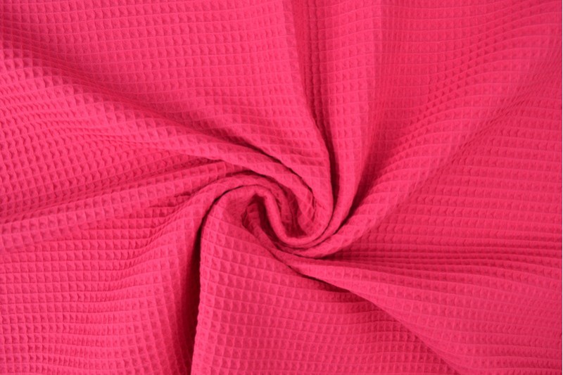 Waffelpiqué Stoff fuchsia