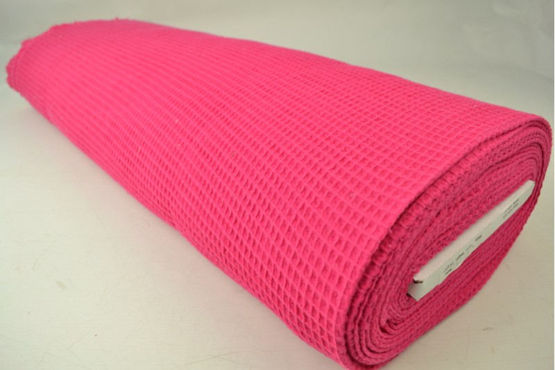 Waffelpiqué Stoff fuchsia, Rolle