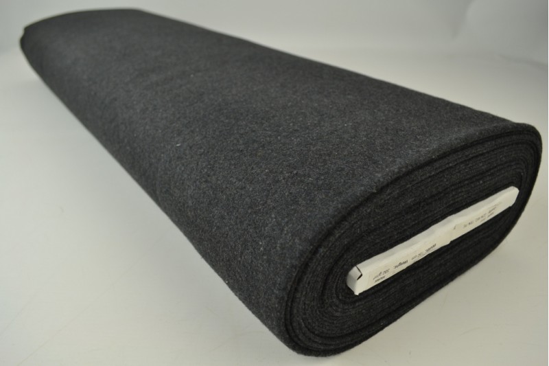 Wolle 380 g/m² anthrazit, Rolle
