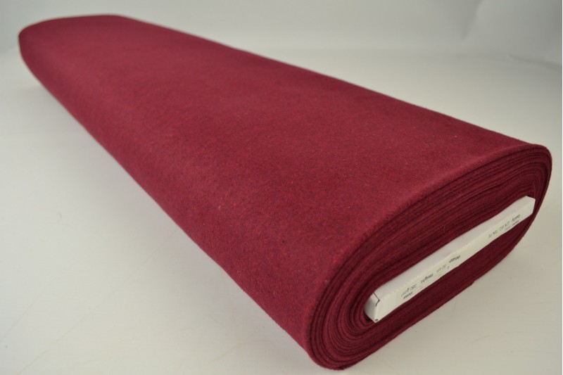 Wolle 380 g/m² bordeaux, Rolle