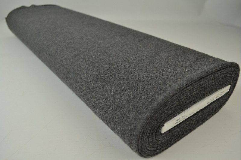 Wolle 380 g/m² dunkelgrau, Rolle