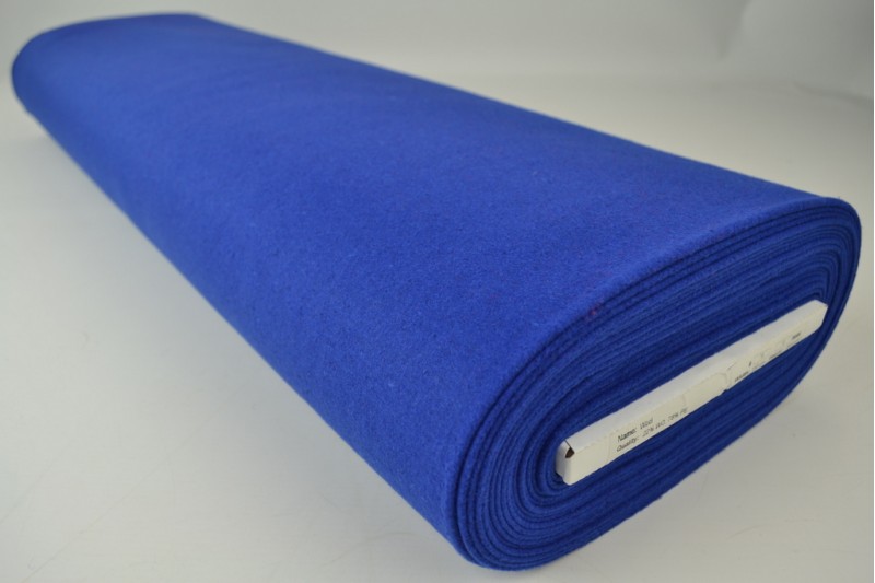 Wolle 380 g/m² kobaltblau, Rolle
