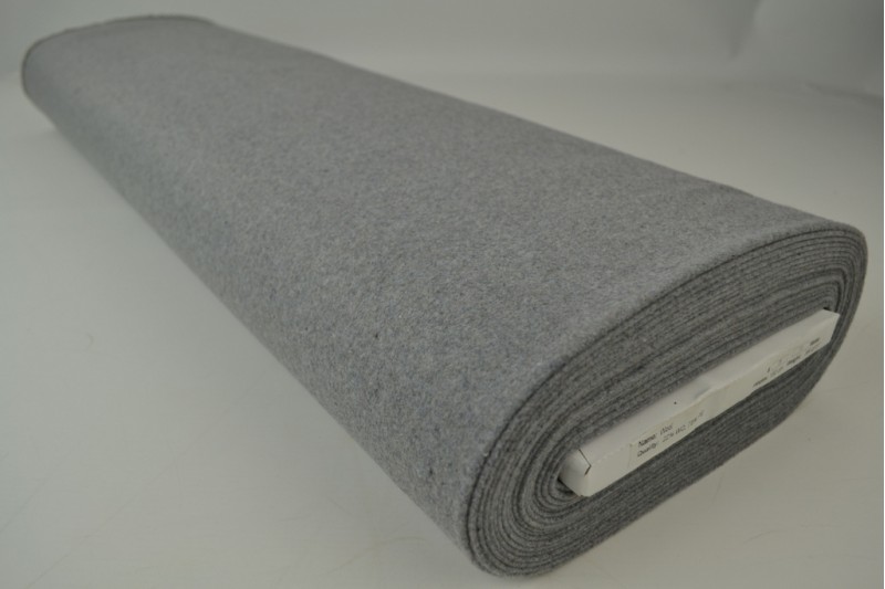 Wolle 380 g/m² grau silber, Rolle